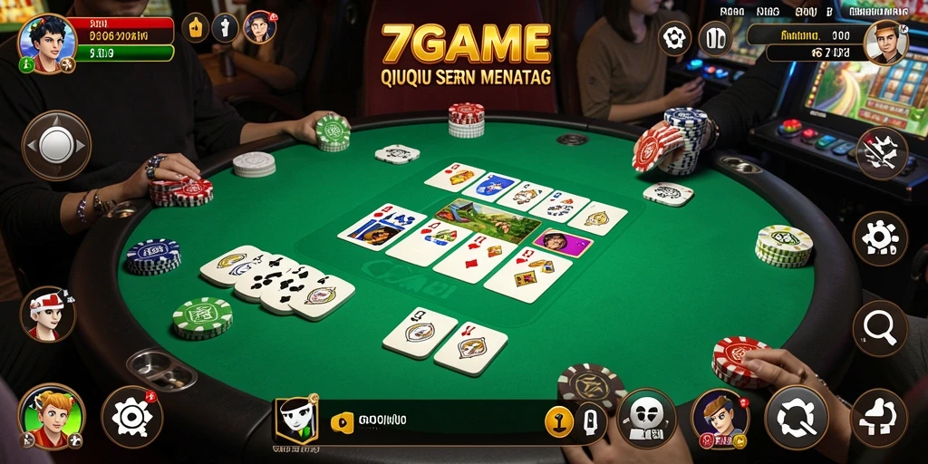 Gameplay QiuQiu yang seru dan menarik di 7GAME.