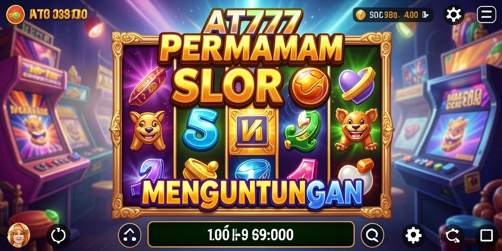 Screenshot AT777 menampilkan gameplay slot yang mendebarkan.