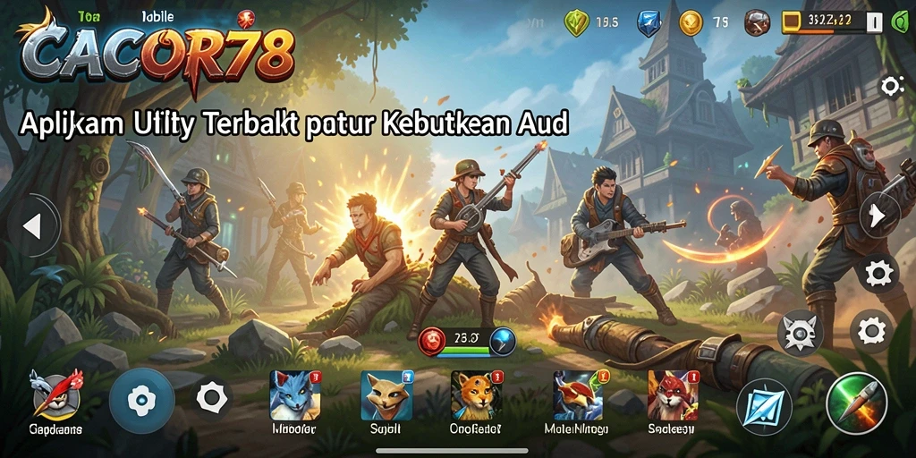 Tampilan antarmuka CACOR78 yang sederhana dan intuitif.