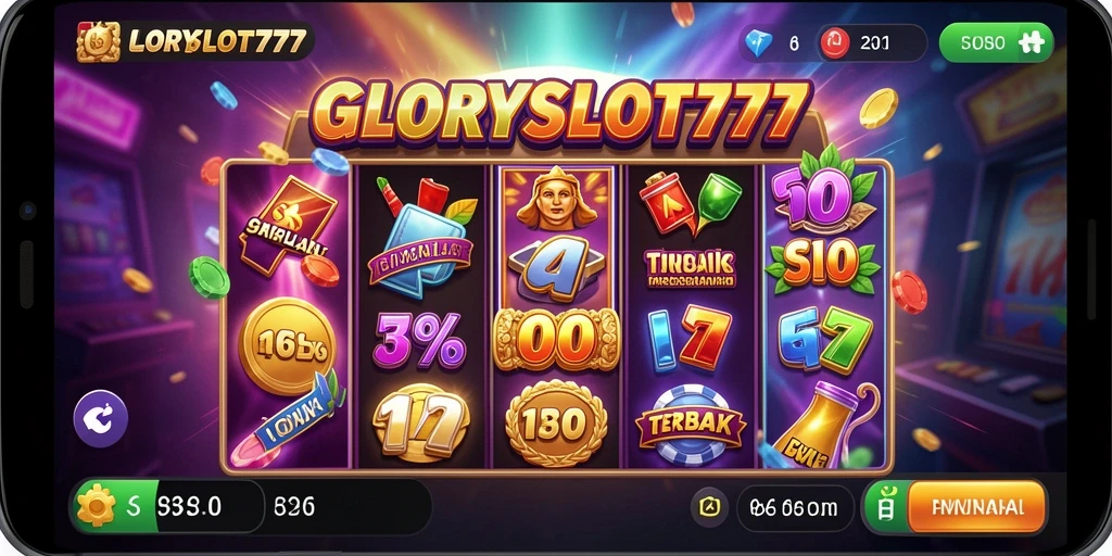 Tampilan menarik dan interaktif gameplay GLORYSLOT777.