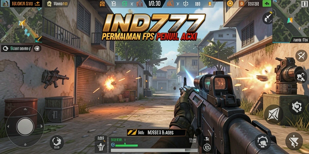 Screenshot gameplay IND777 menampilkan aksi FPS yang memukau.
