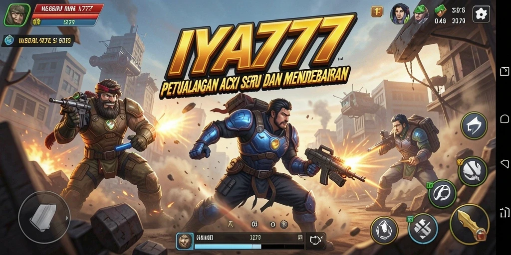 Screenshot menunjukkan karakter utama beraksi dalam pertempuran yang seru.