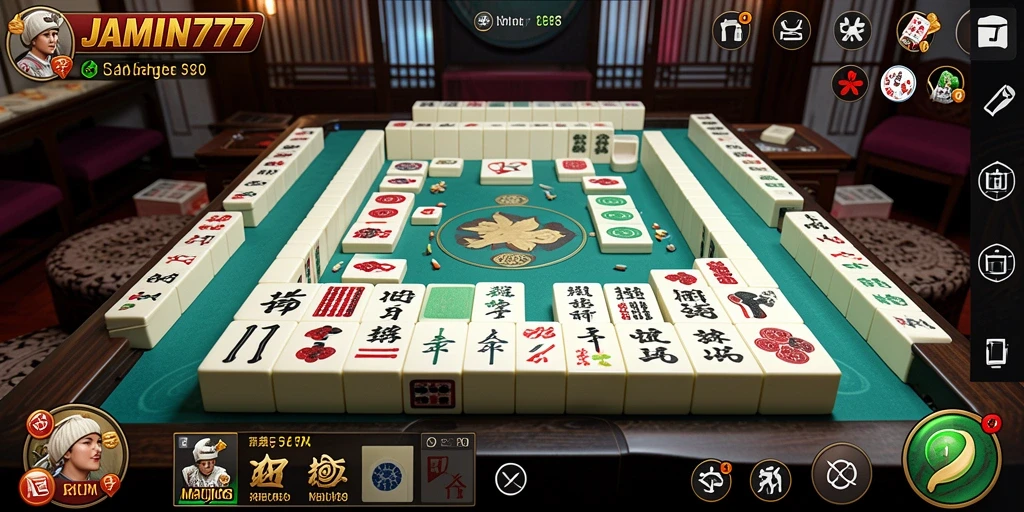 Screenshot JAMIN777 menampilkan gameplay menantang Mahjong yang menarik.