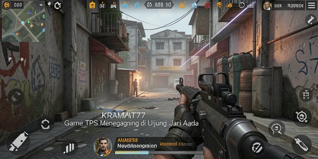 Tangkapan layar KRAMAT77 menampilkan aksi intens dalam gameplay TPS.