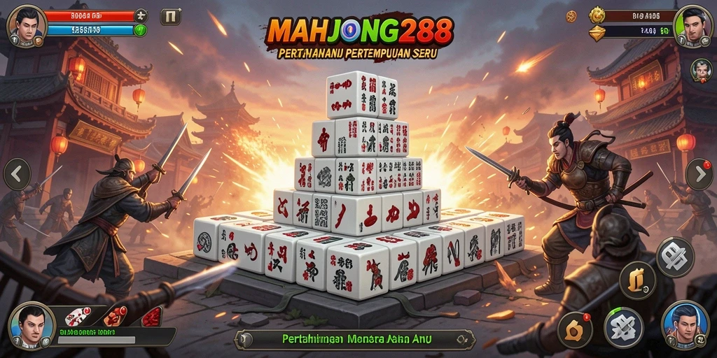 Gameplay seru dan menarik dari <strong>MAHJONG288</strong> dengan menara pertahanan.