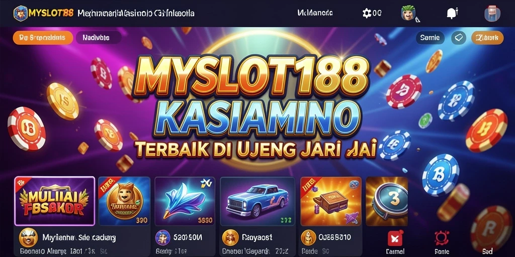 Tampilan menarik dari gameplay MYSLOT188 di kasino virtual.