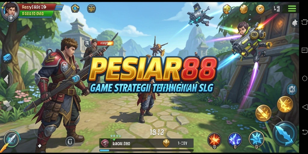 Tampilan gameplay PESIAR88 dengan pertempuran strategi yang seru.
