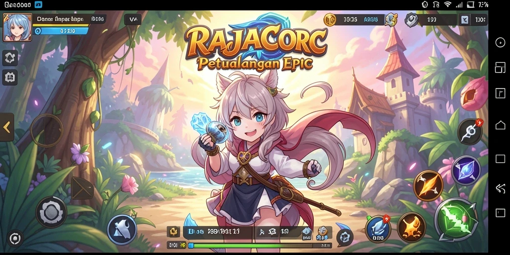 Tampilan menarik dari gameplay RAJACORC yang penuh aksi.