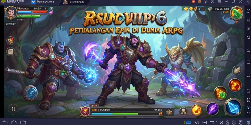Screenshot menunjukkan karakter dalam pertempuran seru di RSNVIP6.
