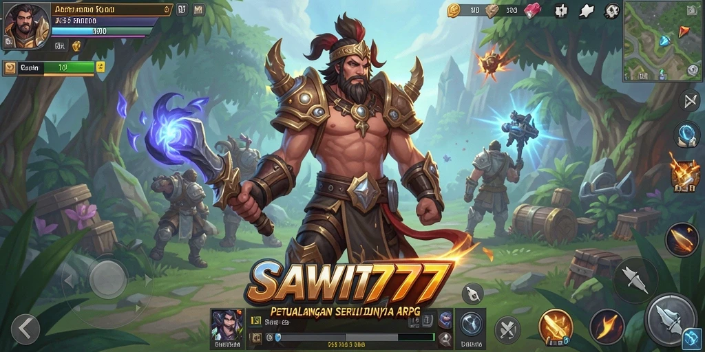 Tampilan menarik dari gameplay SAWIT777 dalam suasana ARPG.