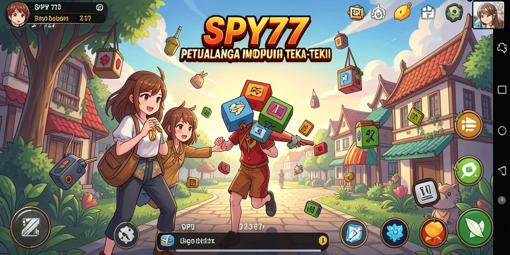 Tampilan gameplay yang menarik dari SPY77 dengan karakter anime yang beragam.