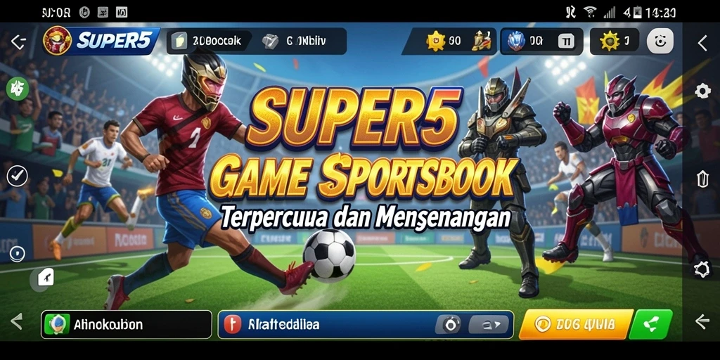 Tampilan strategi taruhan yang menarik pada screenshot SUPER5.