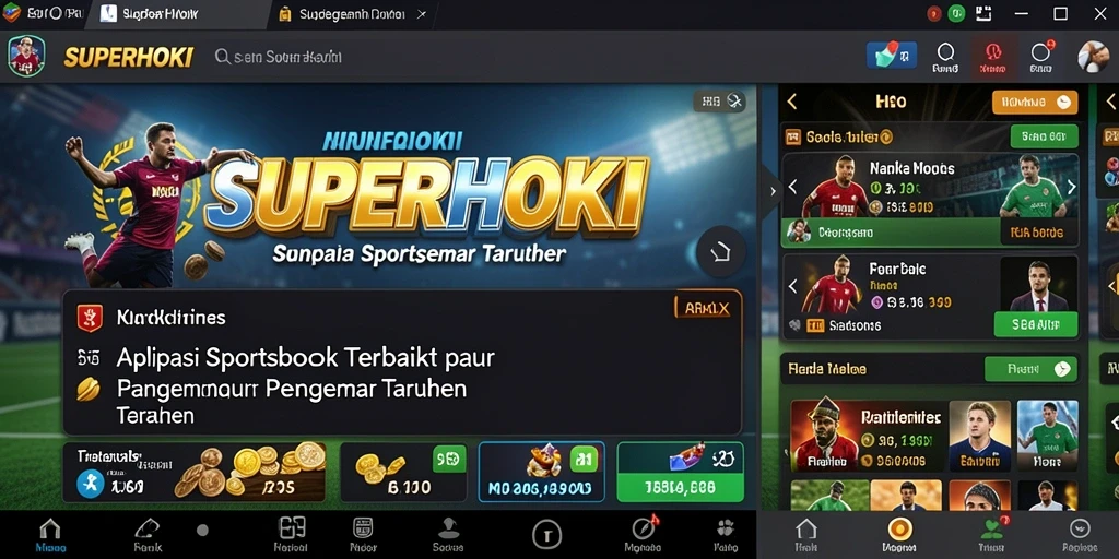 Tampilan utama <strong>SUPERHOKI</strong> yang menampilkan berbagai pilihan taruhan.