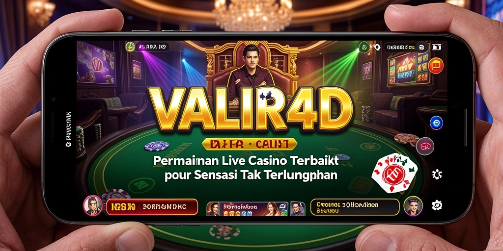 Tampilan gameplay Live Casino VALIR4D yang menarik dan interaktif.